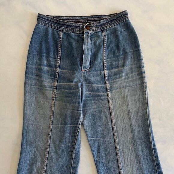 Stuffed 80's Vintage Retro Y2K Denim Flare Jeans - Picture 3 of 8